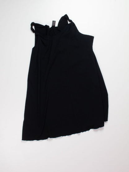 Black Apostrophe Mini Dress, 2X