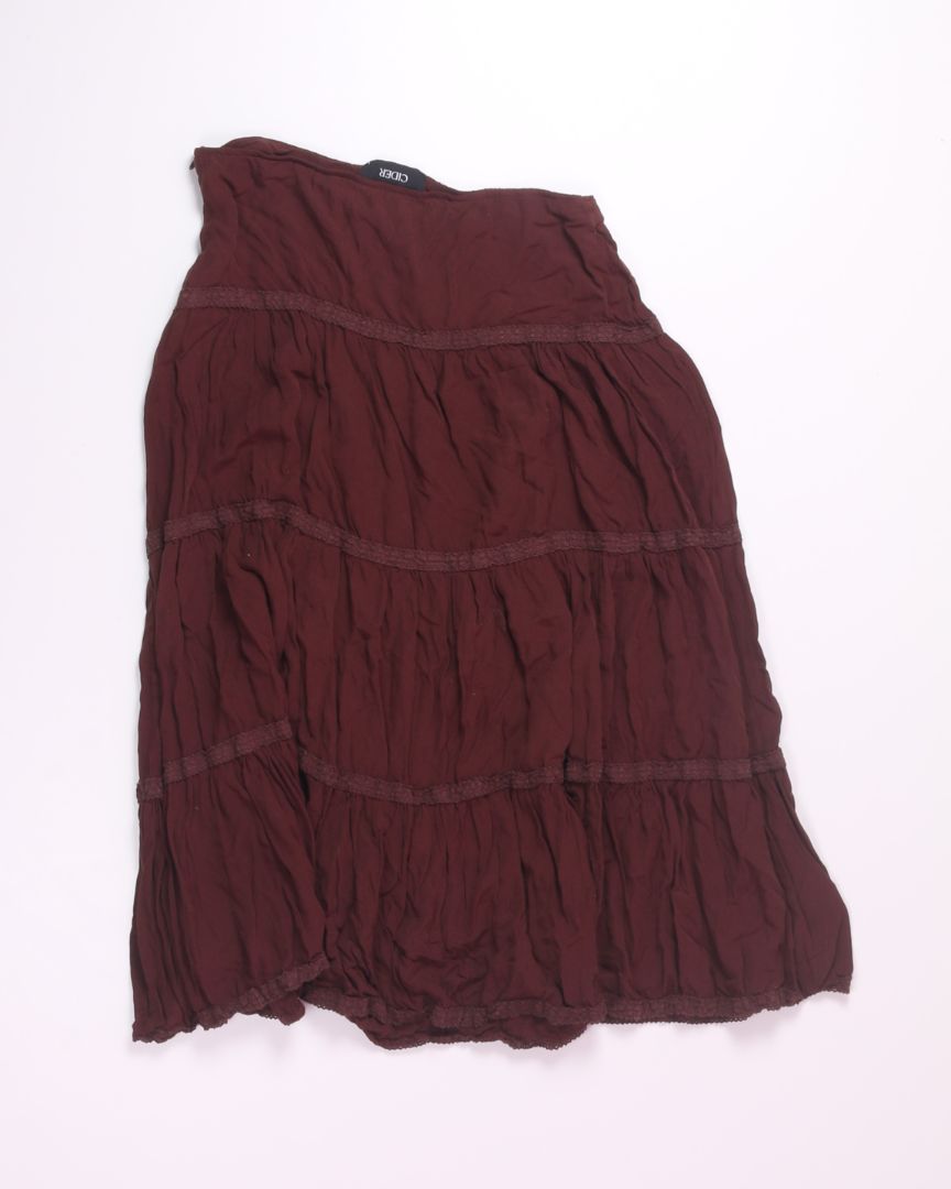 Brown Cider Maxi Skirt, L