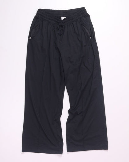 Black Wide Leg Athletic Pants Sweatpants, L