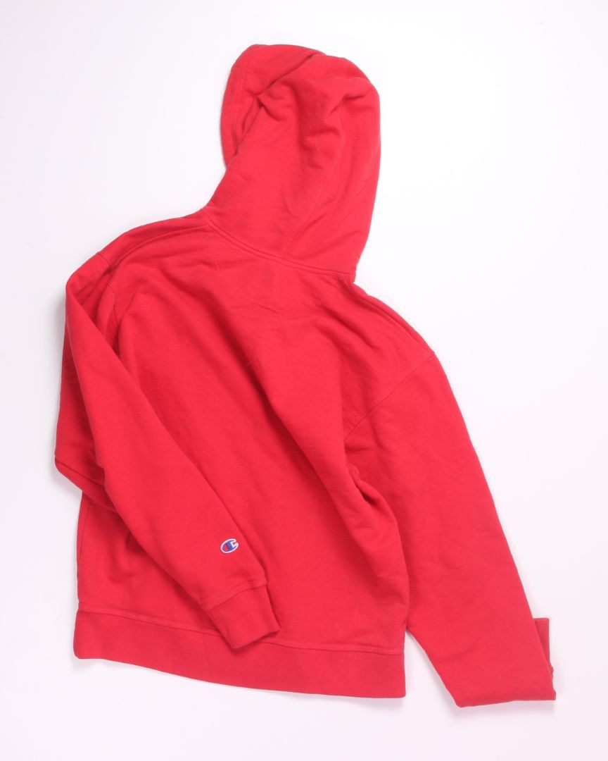 Red Champion Hoodie, M