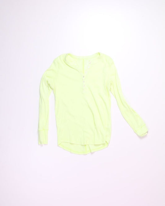 Green Aerie Ribbed Long Sleeve, M