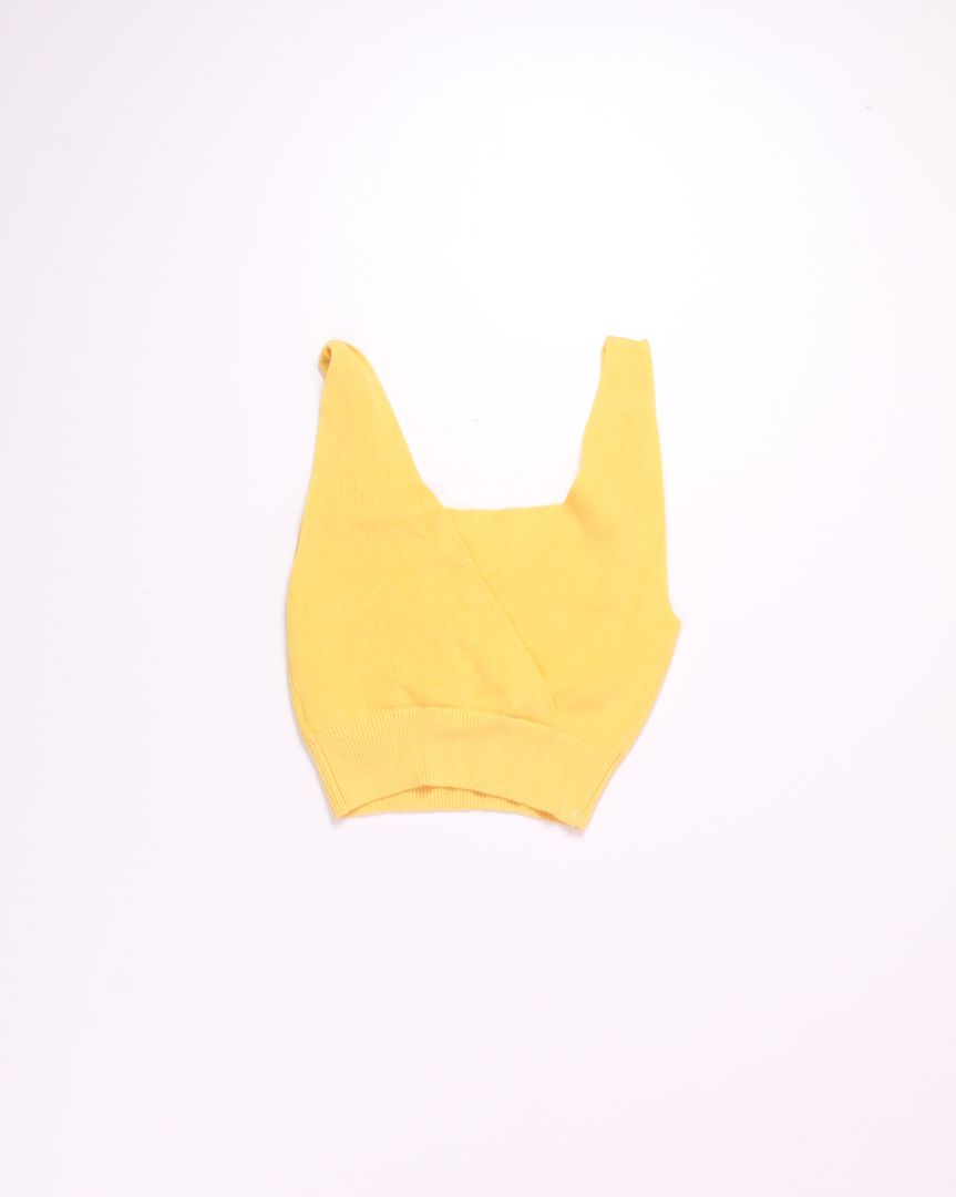 Yellow Thread & Supply Cropped Tank, M