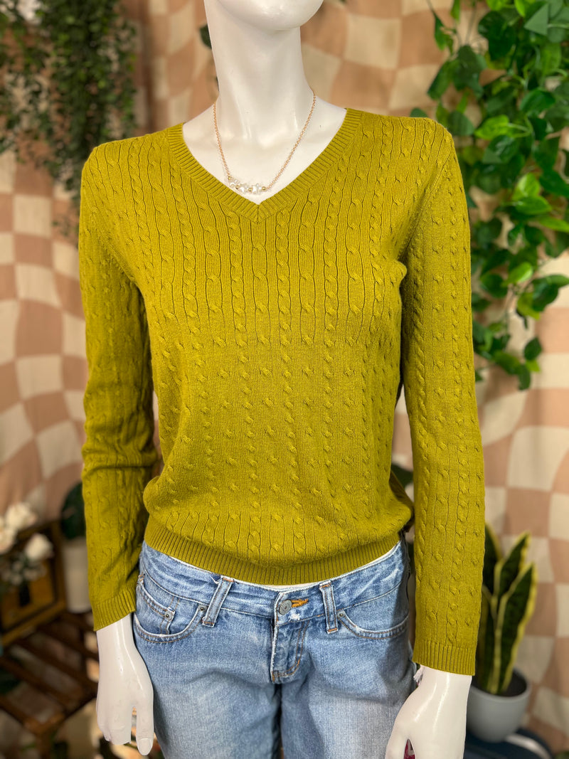 Green Charter Club Casual Sweater, S