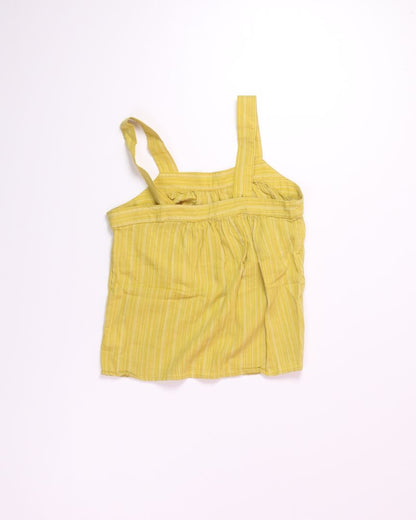 Yellow Ana Square Neck Tank, XS