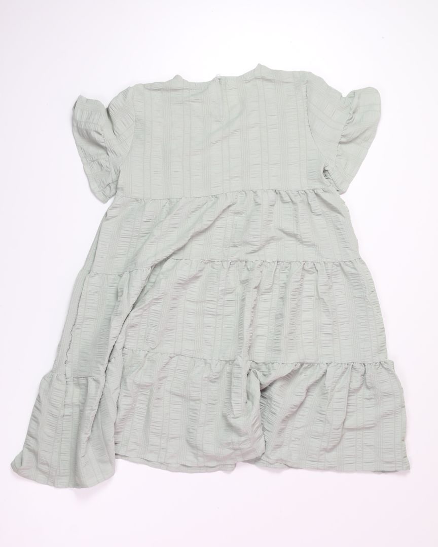 Green Shein Tiered Dress, S