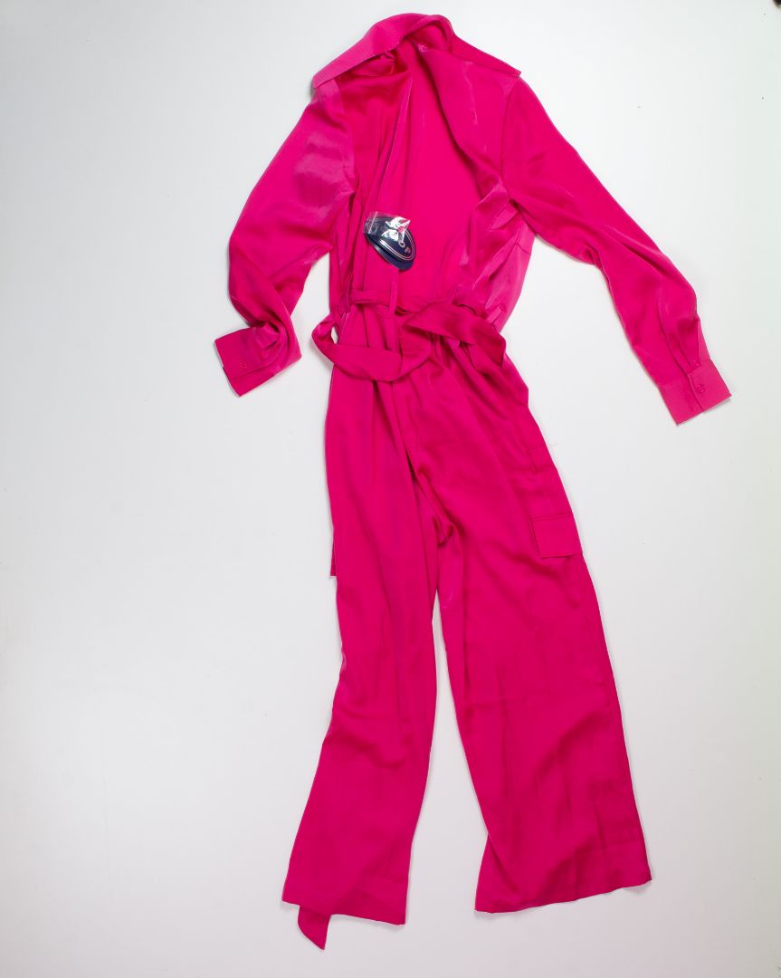 Pink Scoop Jumpsuit, XS