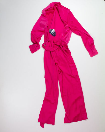 Pink Scoop Jumpsuit, XS