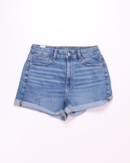 American Eagle Denim Mom Shorts, 8