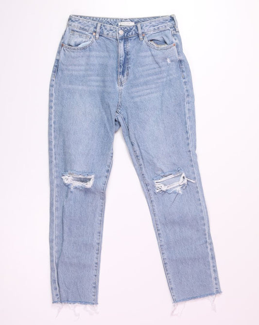 Lightwash Pacsun Distressed Mom Jeans, 6