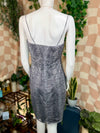 Gray Snakeskin Rex Lester Bodycon Mini Dress, 6