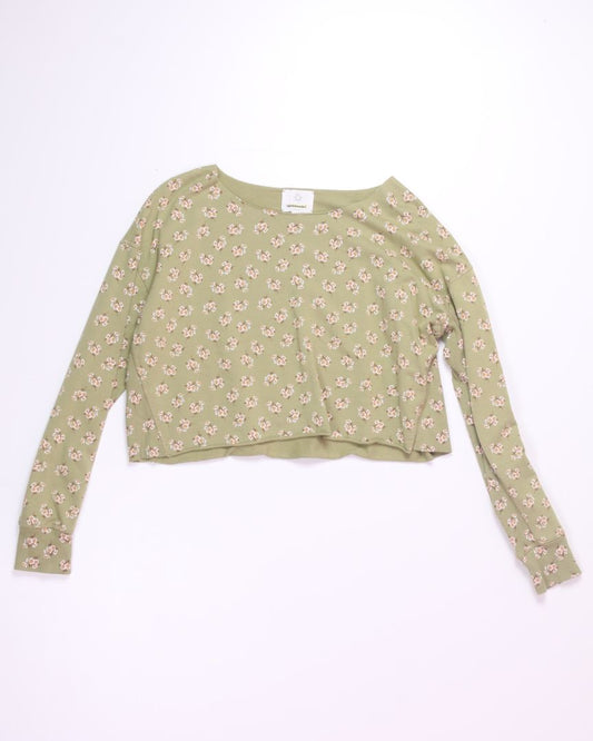 Green Offline by Aerie Cropped Long Sleeve, M