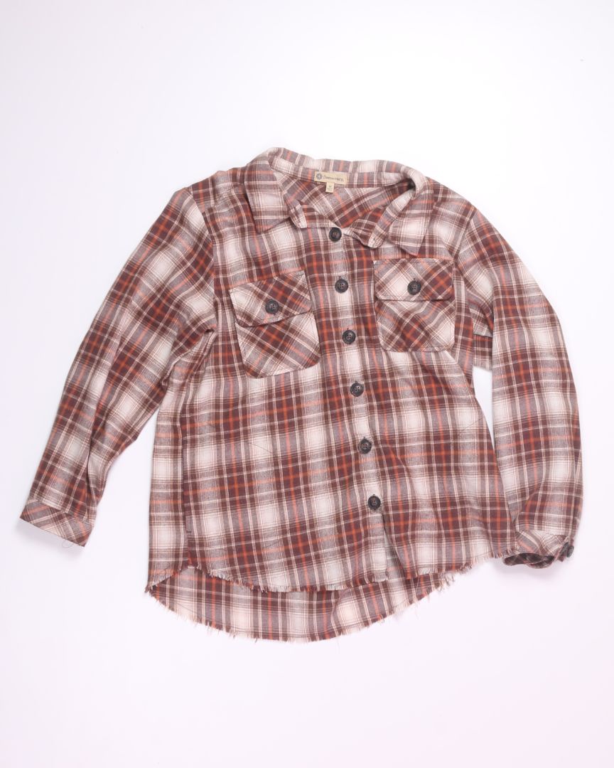 Brown Democracy Flannel, M