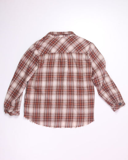 Brown Democracy Flannel, M