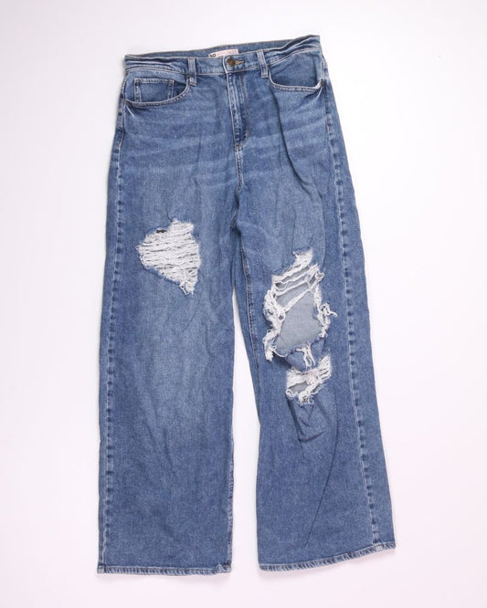SO Distressed Wide Leg Jeans, 13