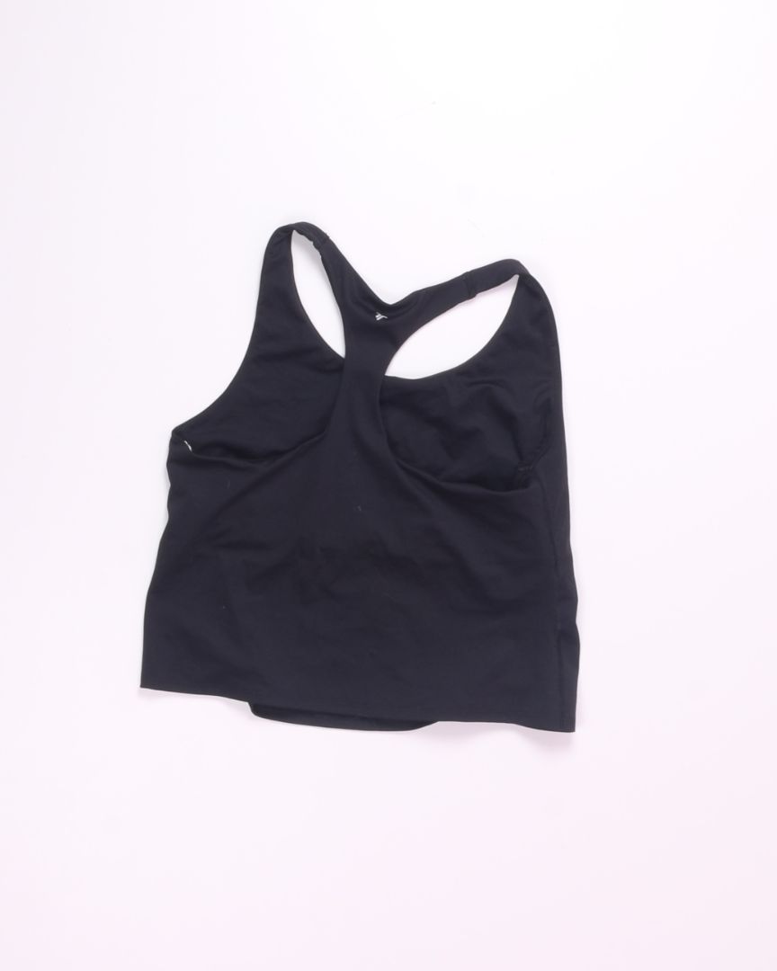 Black Old Navy Cropped Halter Tank, L
