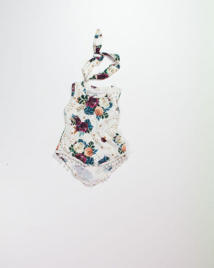White  Romper, 18M