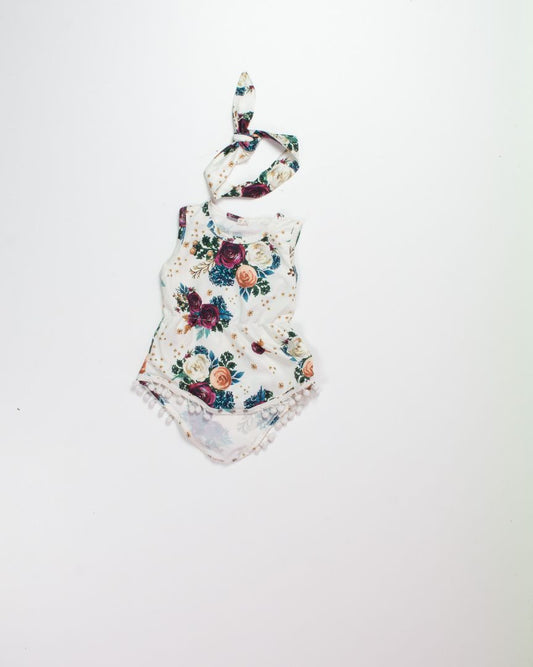 White  Romper, 18M