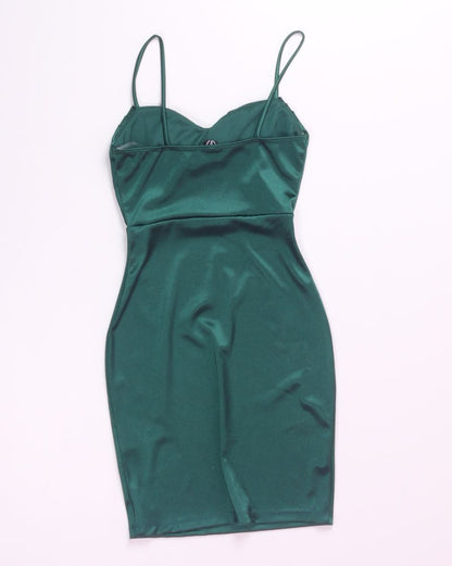 Green Windsor Bodycon Mini Dress, XS
