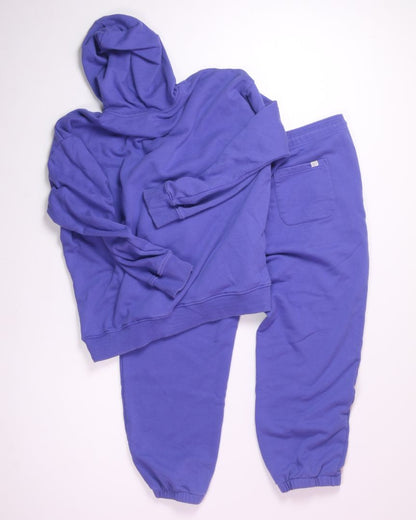 Purple Common Identity Hoodie + Sweatpants Set, XL