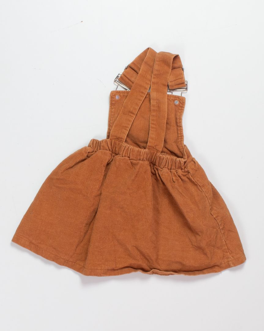Tan  Overall Dress, 12M