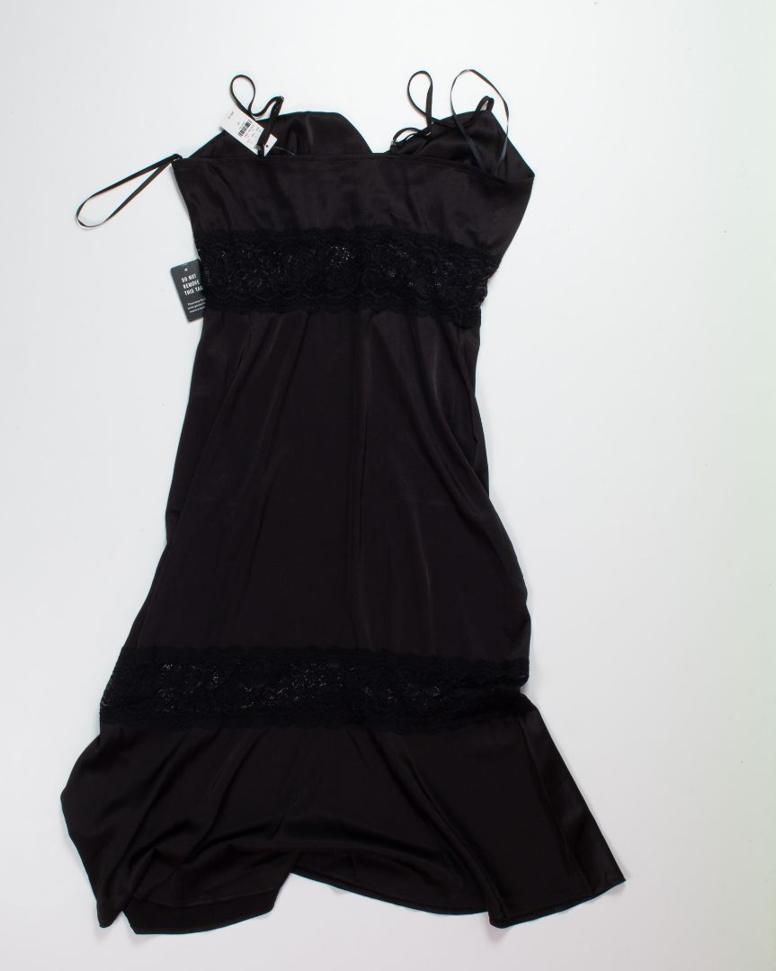 Black Express Slip Dress, M