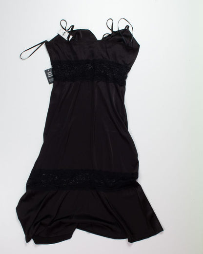 Black Express Slip Dress, M