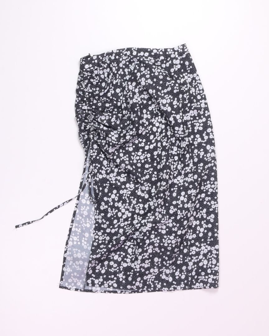 B&W Shein Midi Skirt, S