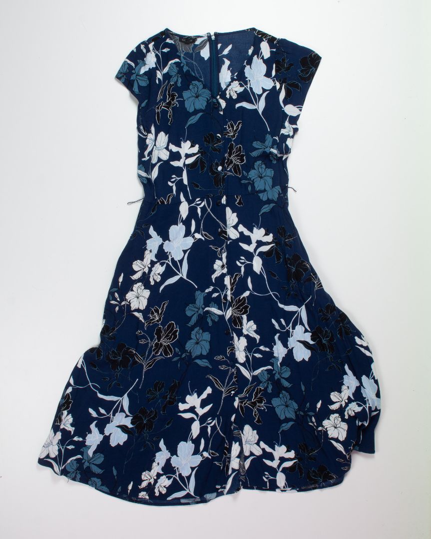 Blue Talbots Midi Dress, 4