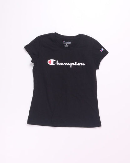 Black Champion Tee Shirt, M