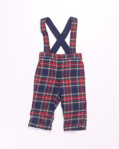 Red Janie and Jack Suspender Pants, 6-12M