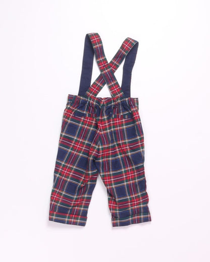 Red Janie and Jack Suspender Pants, 6-12M