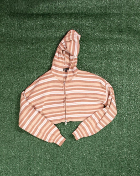 Tan Kendall + Kylie Zip Up, S