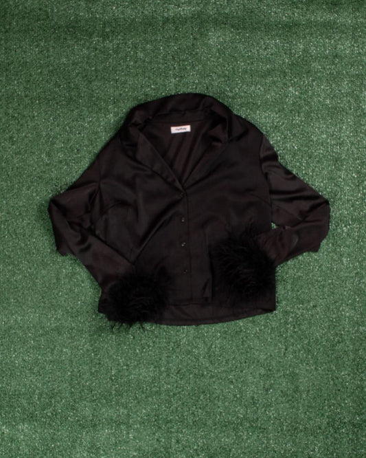 Black Cry Baby Button Down, S