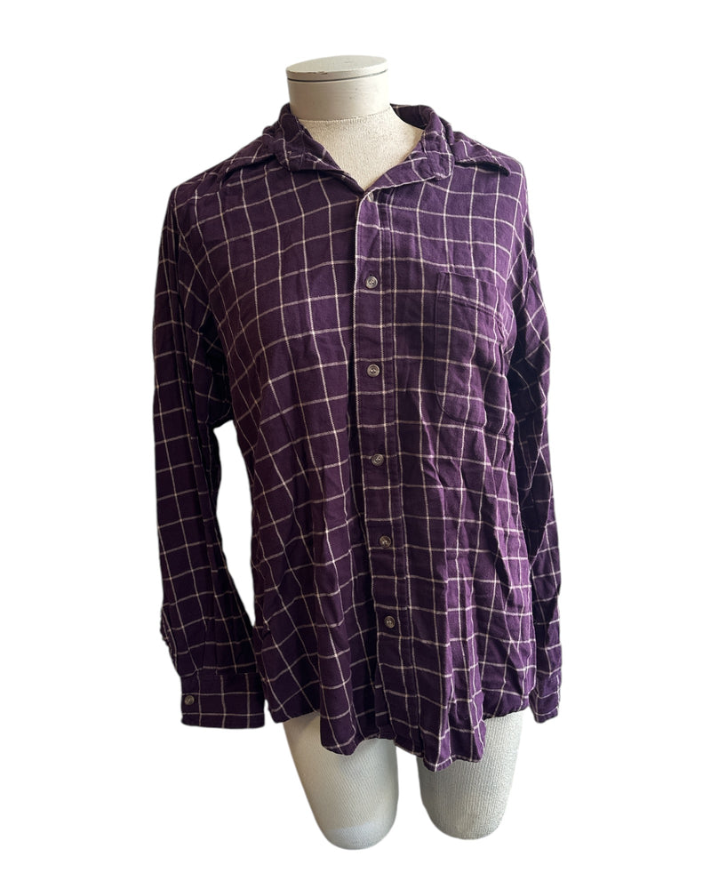 Purple Claybrooke Flannel, M