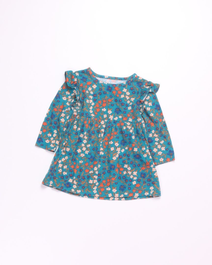 Blue Okie Dokie Dress, 12M