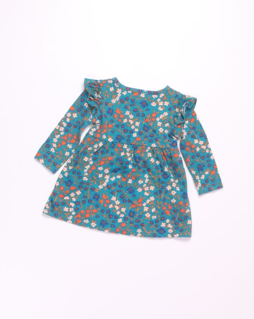 Blue Okie Dokie Dress, 12M