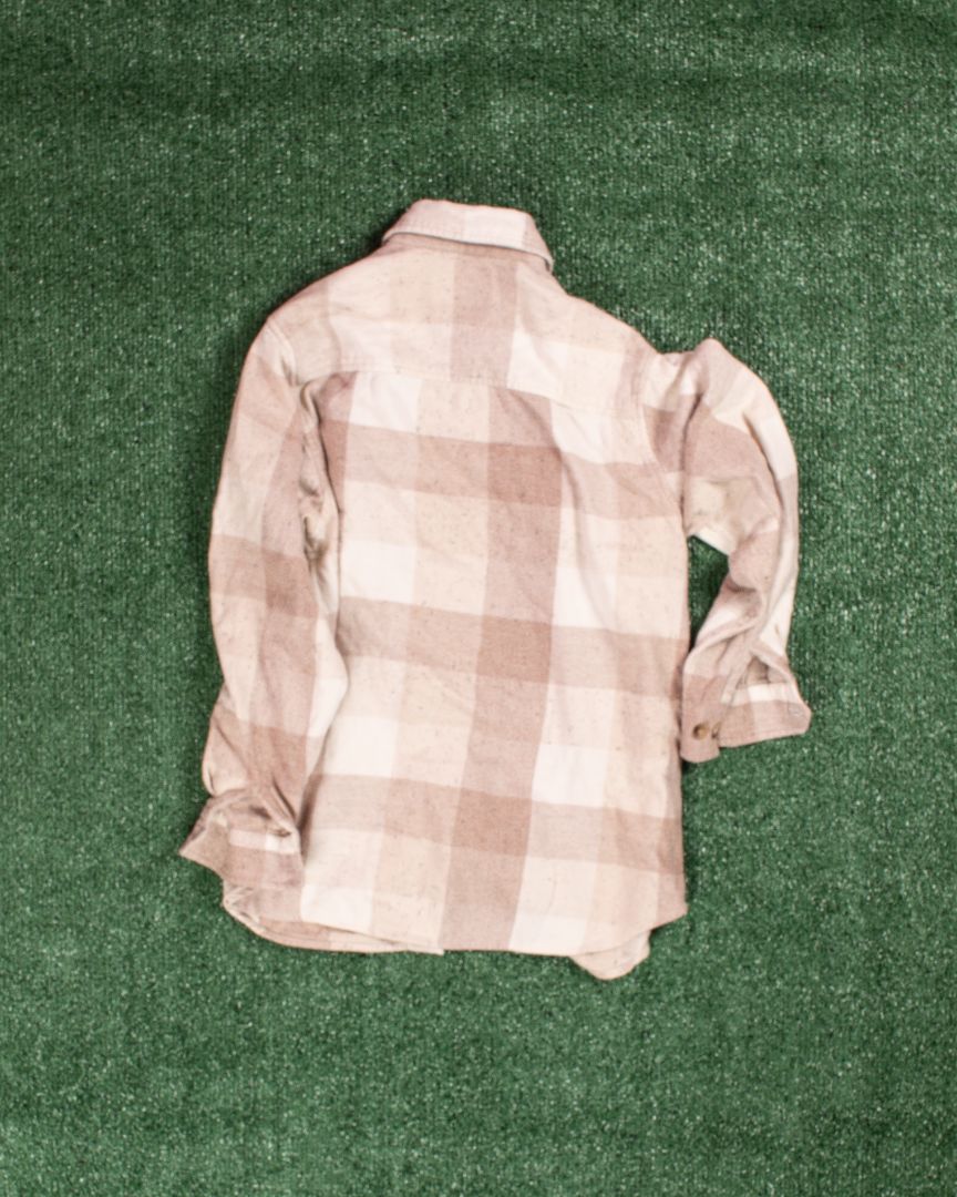 Tan Krazy Kat Flannel, M