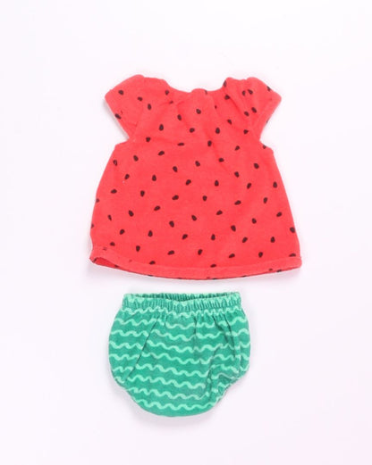 Red/Green First Impressions Tank + Bloomers, NB