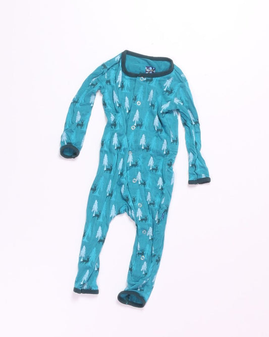 Blue KicKee Pants Sleeper, 6-12M