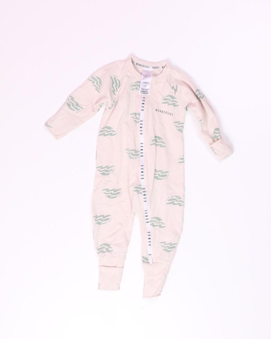 White Wondersuit Sleeper, 3-6M