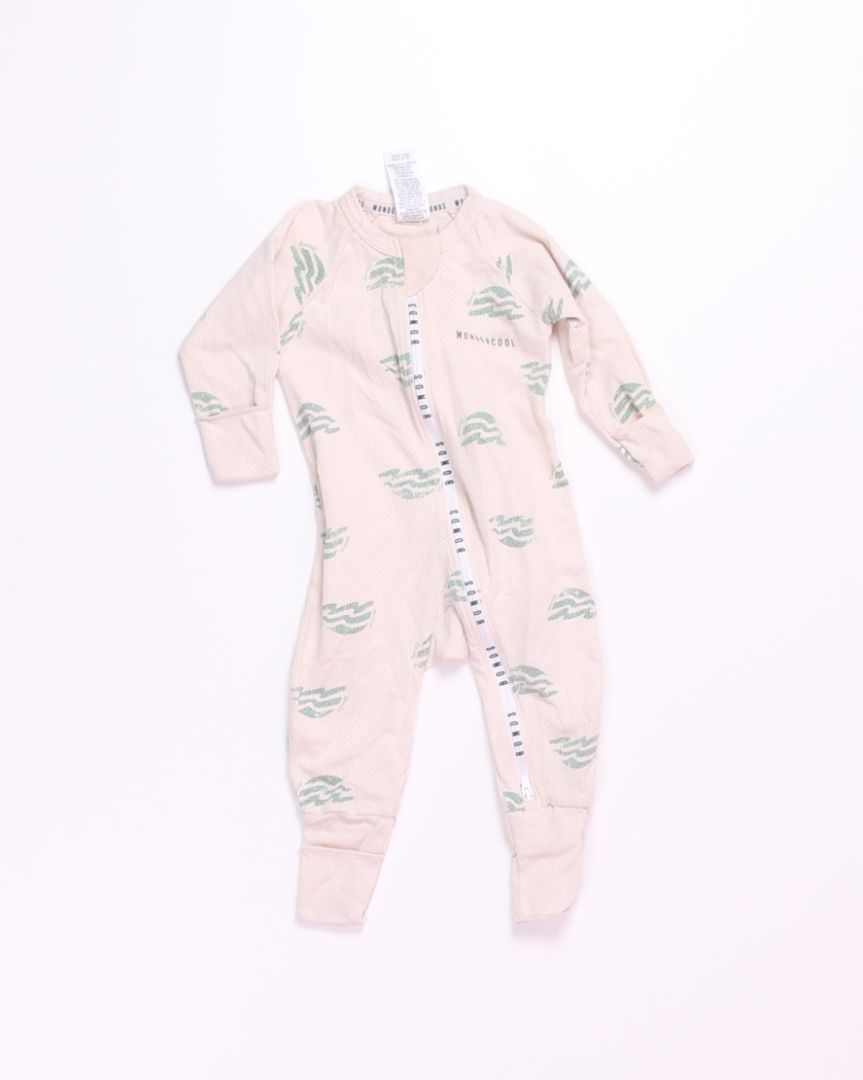 White Wondersuit Sleeper, 3-6M