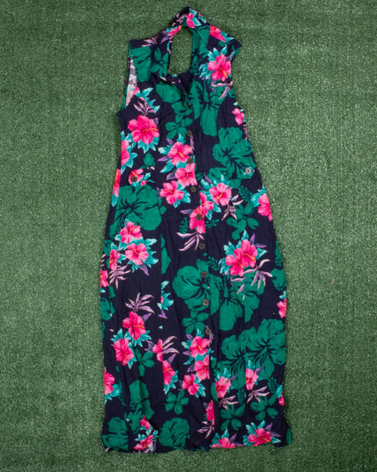 Navy Erika Maxi Dress, M