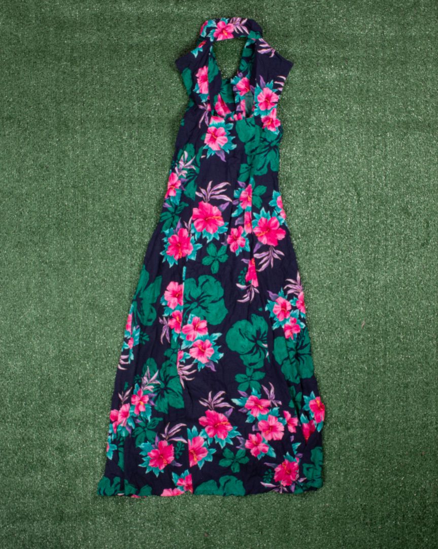 Navy Erika Maxi Dress, M