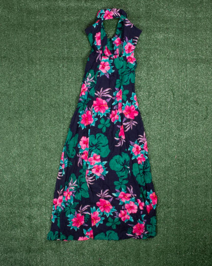 Navy Erika Maxi Dress, M