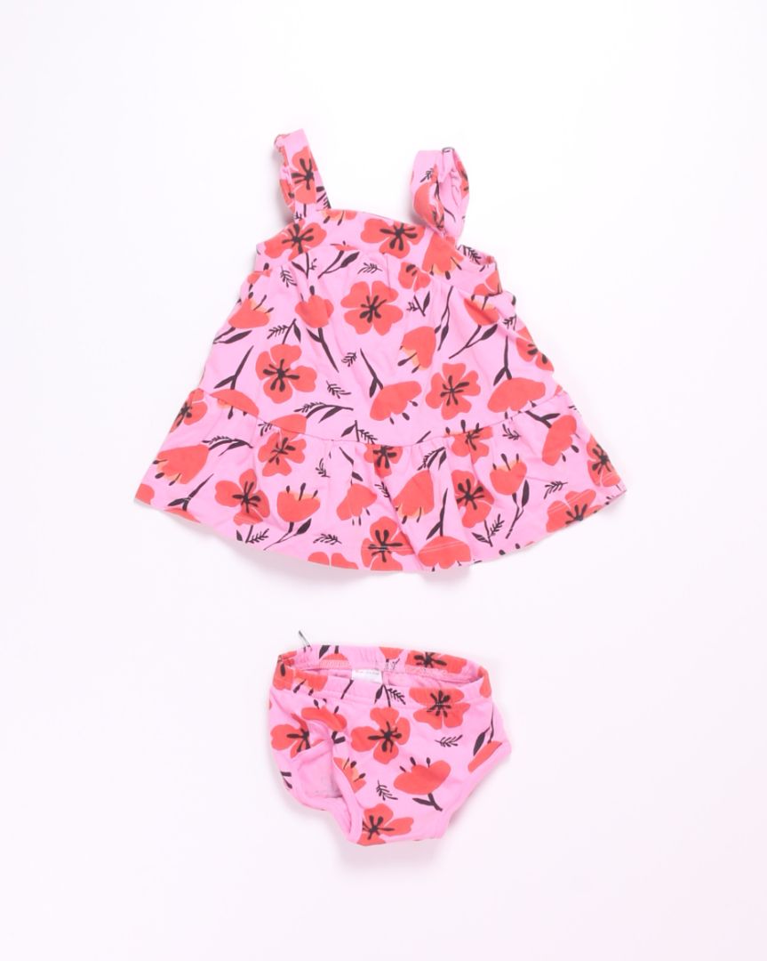 Pink Hanna Andersson Tank + Bloomers, 6-12M