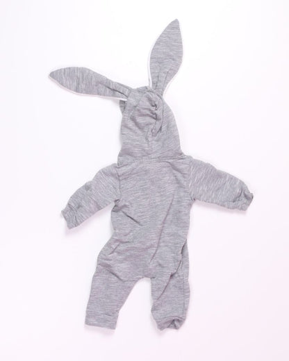 Gray Modaioo Bunny Playsuit, 3-6M