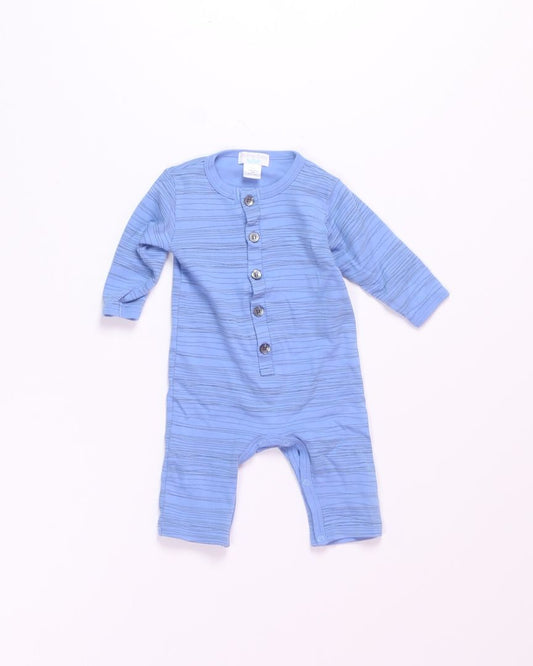 Blue Feather Baby Playsuit, 3-6M