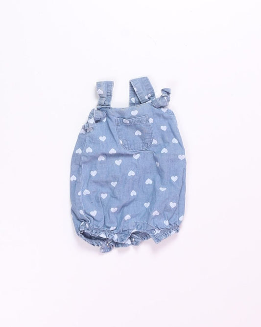 Denim Carter's Romper, NB