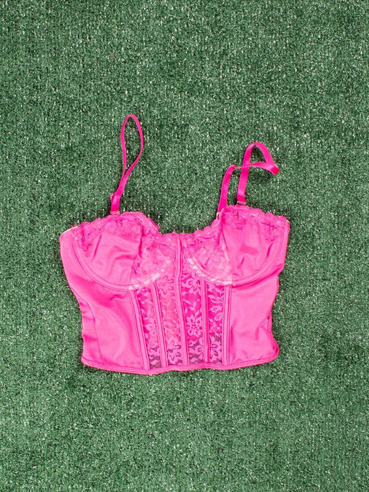 Pink Corset Tank, S