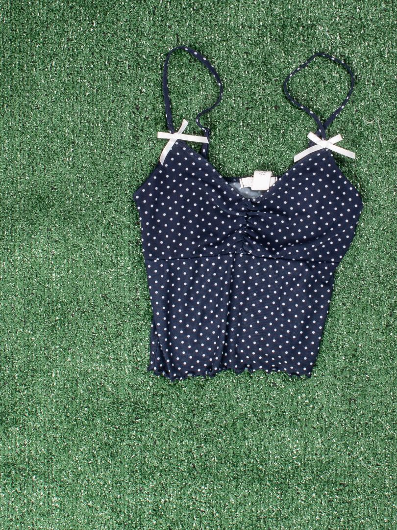 Blue Full Tilt Sheer Cami, XS